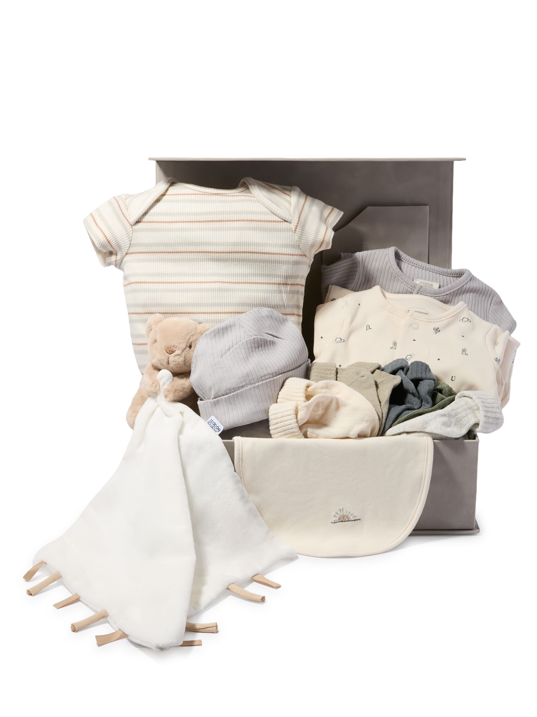 Baby Gift Set &ndash; 5-Piece Sleepsuit Set, Bear Comforter & 5-Pack Socks image number 1